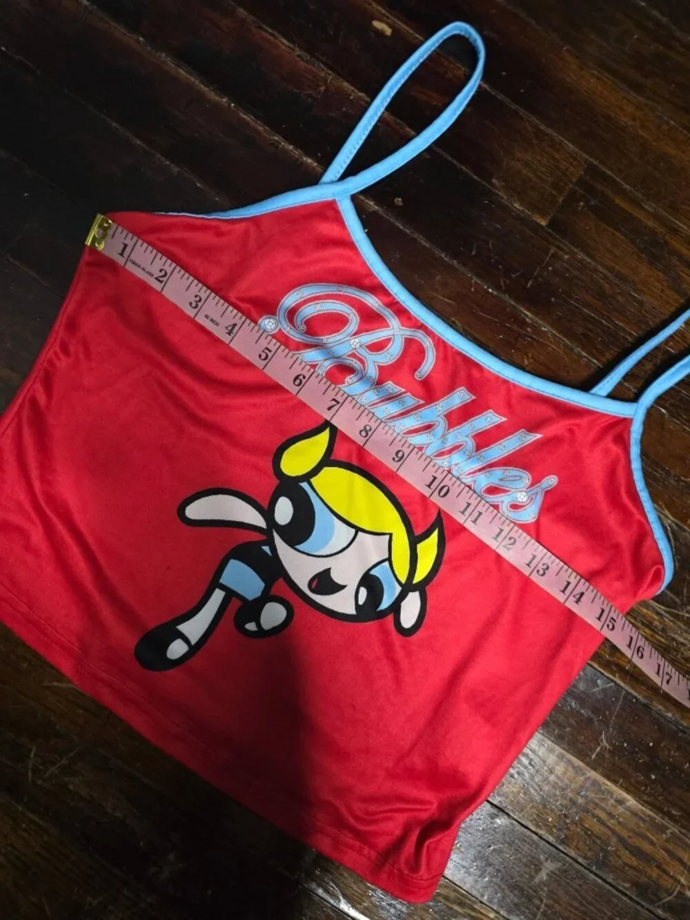 The Powerpuff Girls Red Bubbles Tank Top Y2K 2000s Medium - Picture 8 of 10